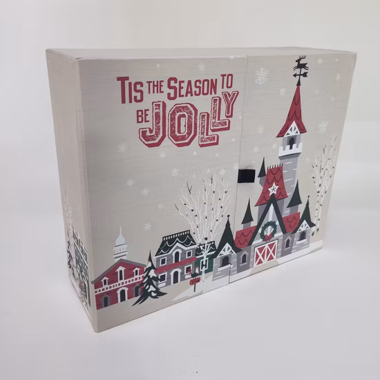 Confezione regalo in cartone personalizzata Scatola calendario a tema natalizio utilizzata per aprire la scatola cieca