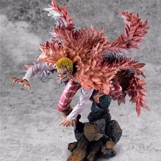 Rifornimento della fabbrica Pop Donquixote Doflamingo One Piece Manga giapponese Figura Giocattoli Figura anime all'ingrosso