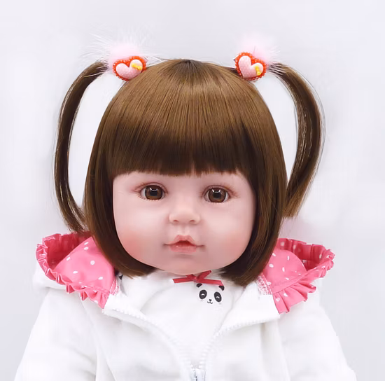 19'' 48 cm Vinile siliconico Neonata rinata Realistica viva Neonati bambola Pelle bianca Etnica Bebe Bambino per bambini Regali di Natale