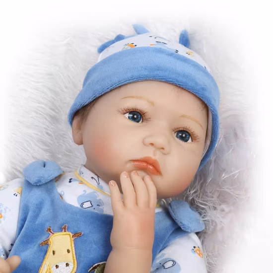 Bambole per bambini rinati in vinile morbido da 22 pollici Gemelli in silicone fatti a mano da 55 cm Bambola per neonato in vinile morbido per ragazza Regalo di Natale