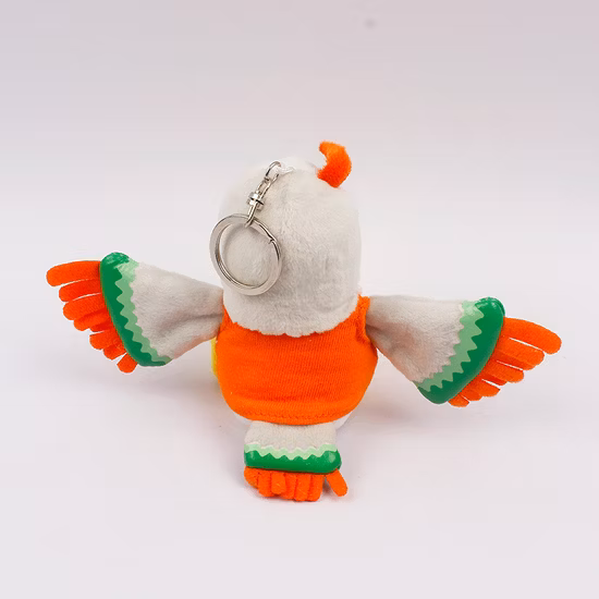 Portachiavi in ​​peluche personalizzato giocattolo animale farcito farcito da 10 cm per mascotte OEM