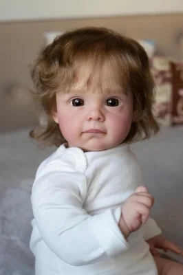 Bambole per neonati rinati realistiche da 60 cm, corpo in stoffa, da collezione, per neonati, regali di compleanno per bambini